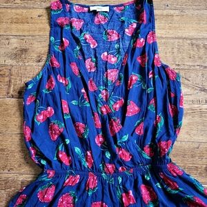 Entro Romper Small Strawberry Pattern